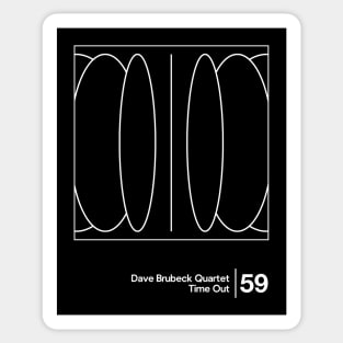 Dave Brubeck Quartet - Minimalist Graphic Design Artwork Sticker